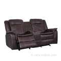 Cuir de haute qualité 3 + 2 + 1 canapé inclinable siège